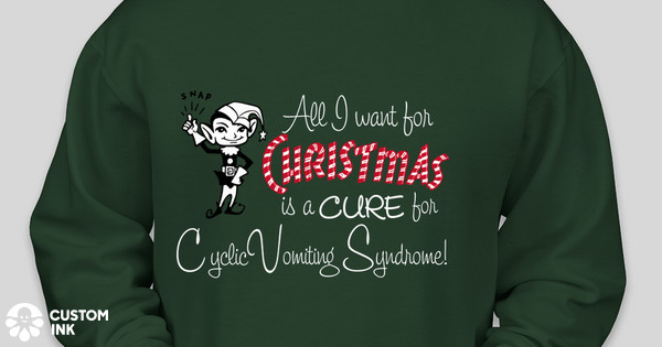 cyclic vomiting syndrome christmas 2014 fundraiser custom